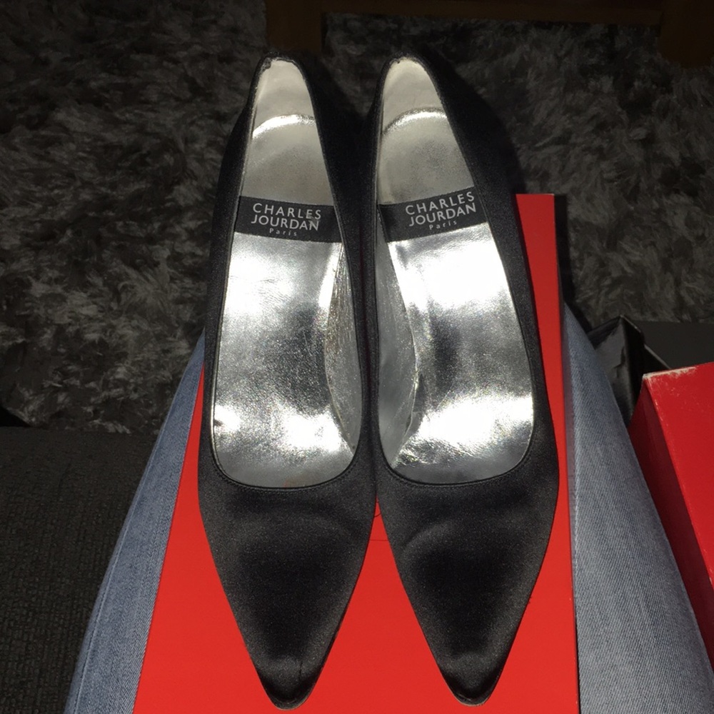 Charle Jourdan black heels